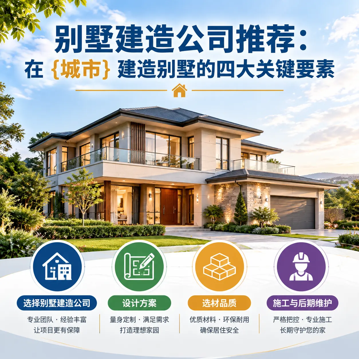 别墅建造公司推荐:在 息烽 建造别墅的四大关键要素
