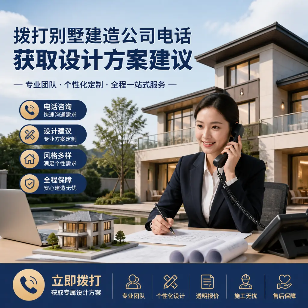 拨打息烽别墅建造公司电话,获取设计方案建议