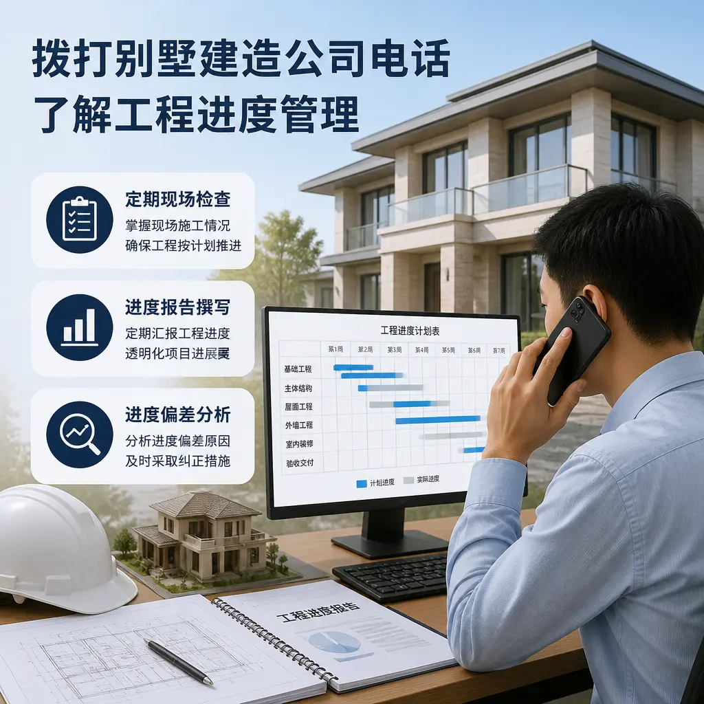 拨打息烽别墅建造公司电话,了解工程进度管理