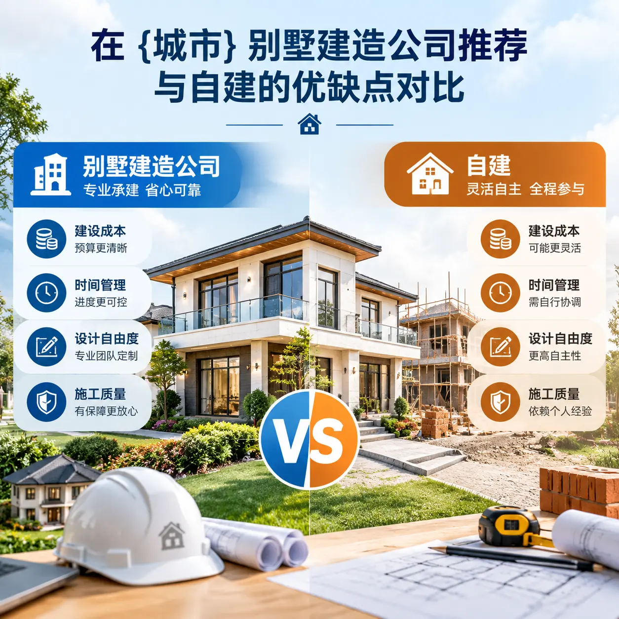 在 息烽 别墅建造公司推荐与自建的优缺点对比